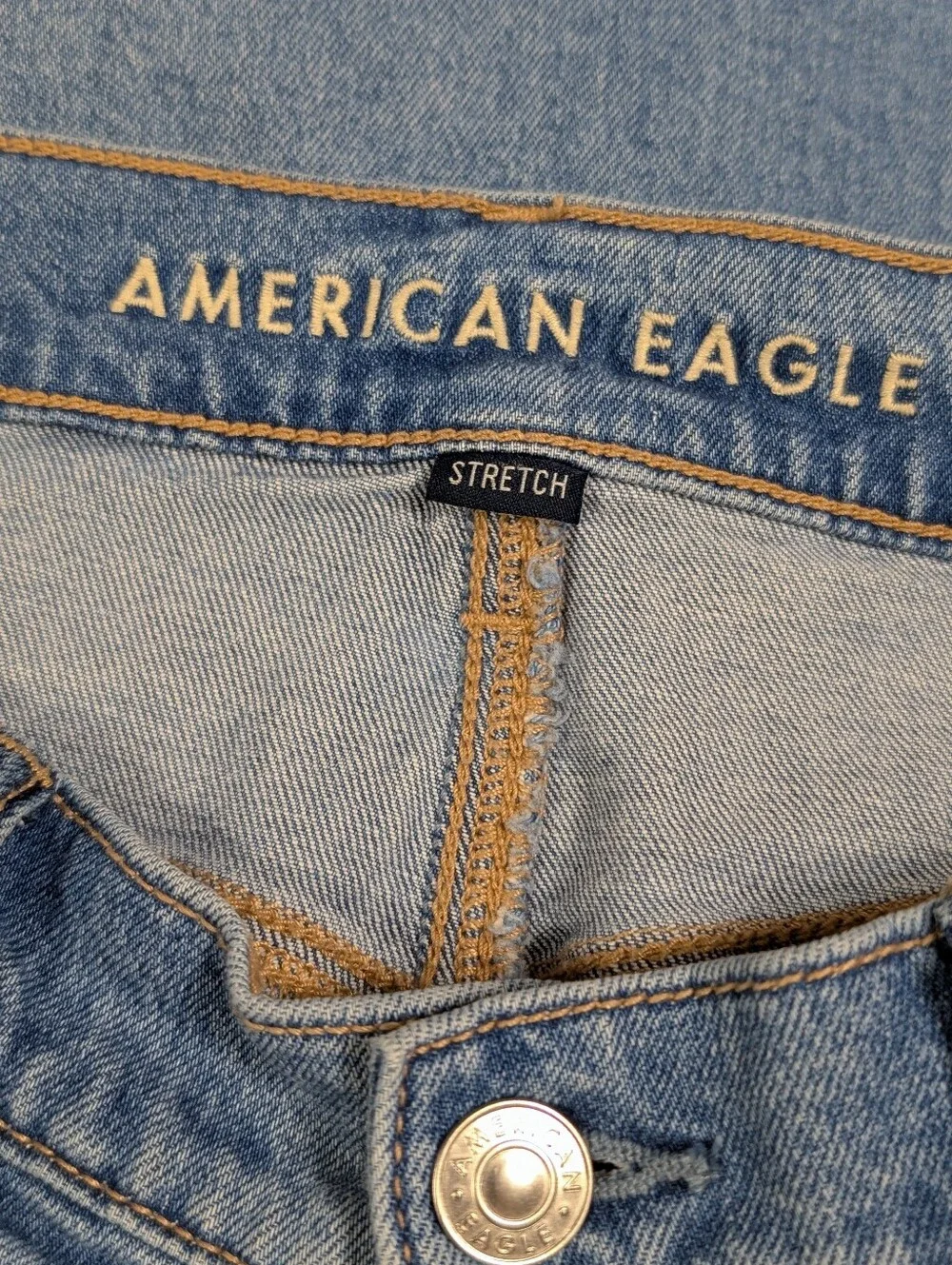American Eagle Dreamy Drape Stretch Low-Rise Ultra Wide-Leg Jean Size 2
